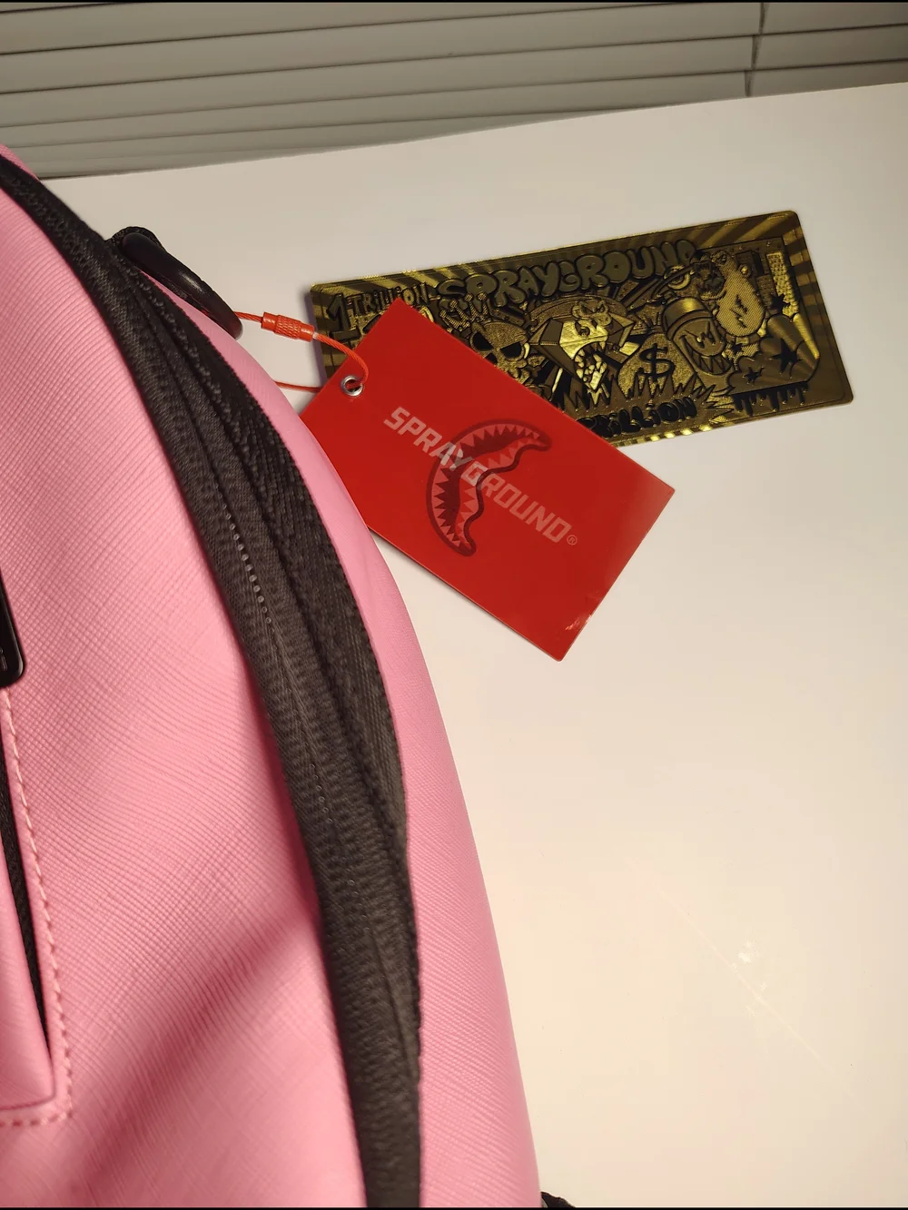 Sprayground Pink Shark Mouth Backpack